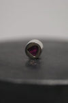 Parts of Four earrings 0.2 ct, ruby sheet 1935-2-PA+RUB PPOF44